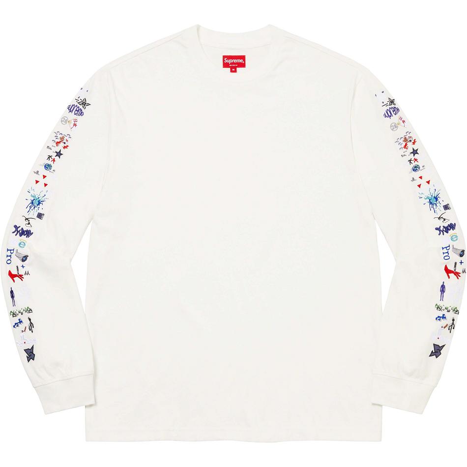 Supreme AOI Icons L/S Top Pulóverek Fehér | HU315JJ