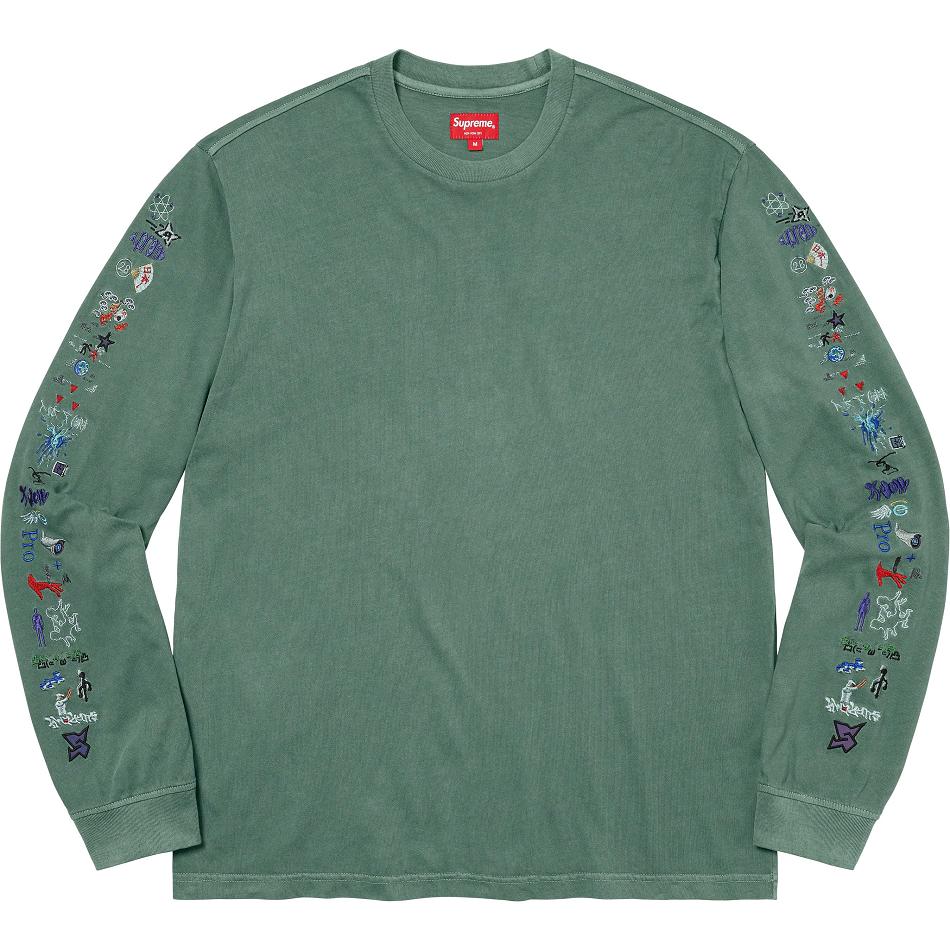 Supreme AOI Icons L/S Top Pulóverek Zöld | HU313GL