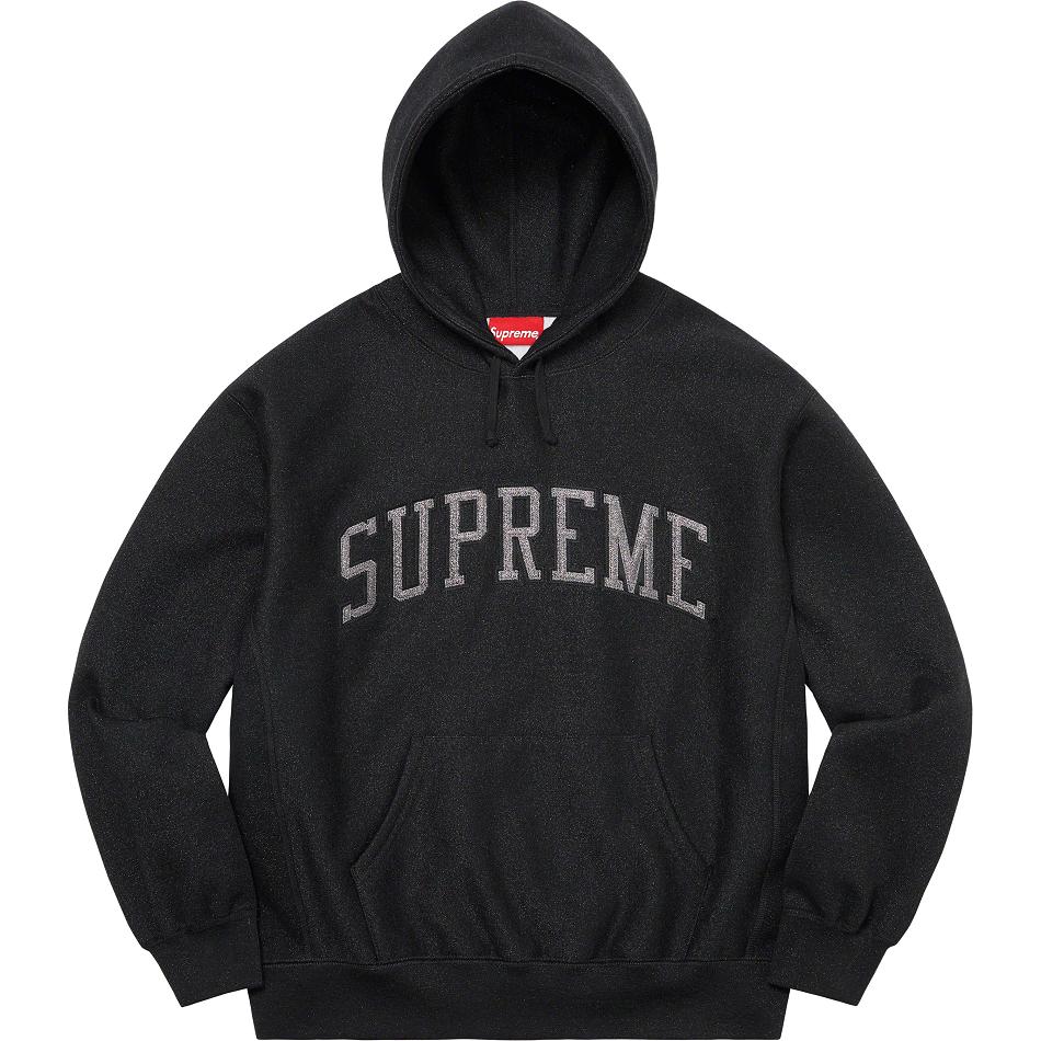 Supreme Glitter Arc Csuklyás Pulóverek Fekete | HU298MA