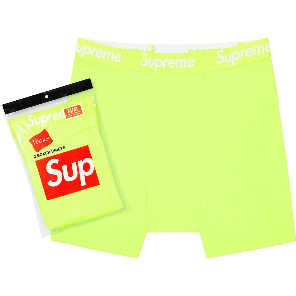 Supreme Hanes® Boxer Briefs (2 Pack) Fehérnemű Zöld | HU100PQ