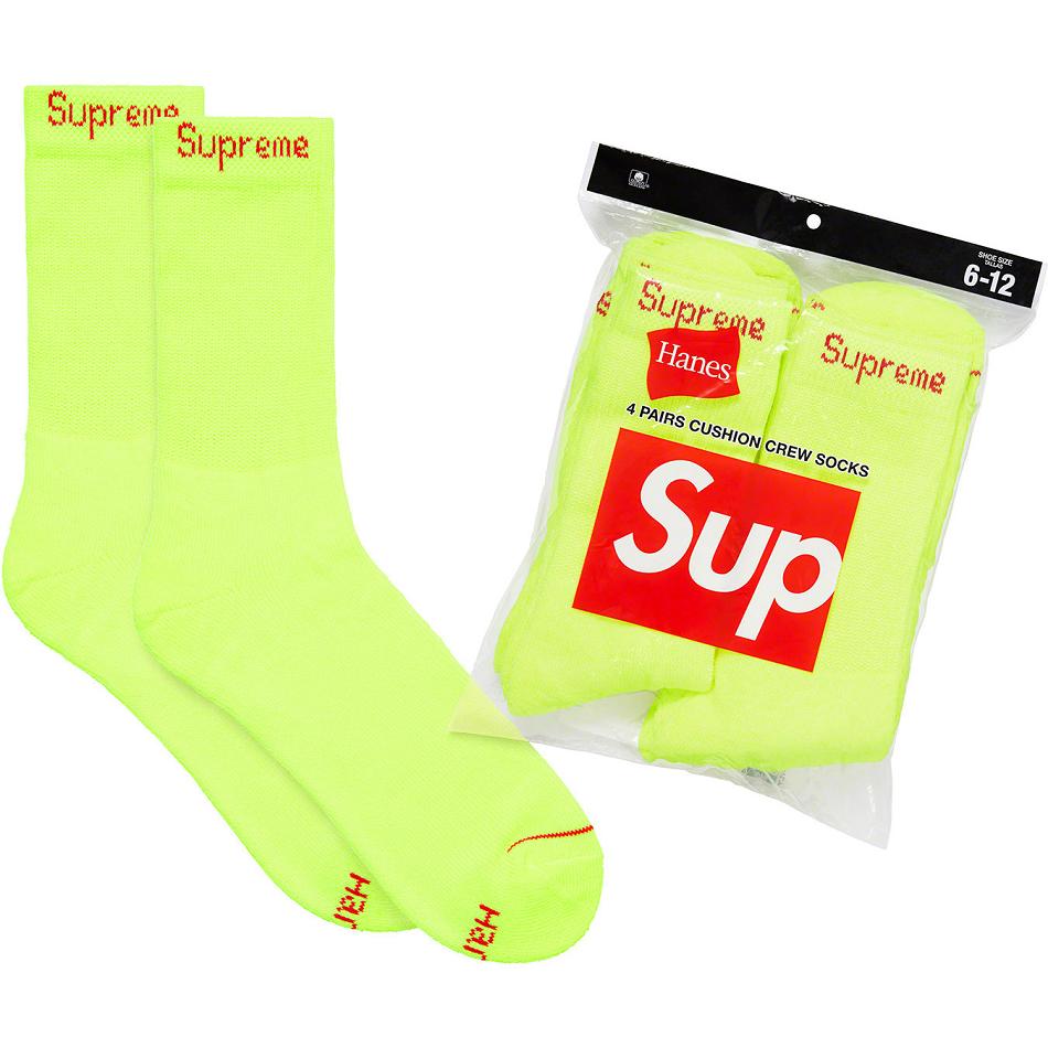 Supreme Hanes® Crew Socks (4 Pack) Zokni Zöld | HU103DN