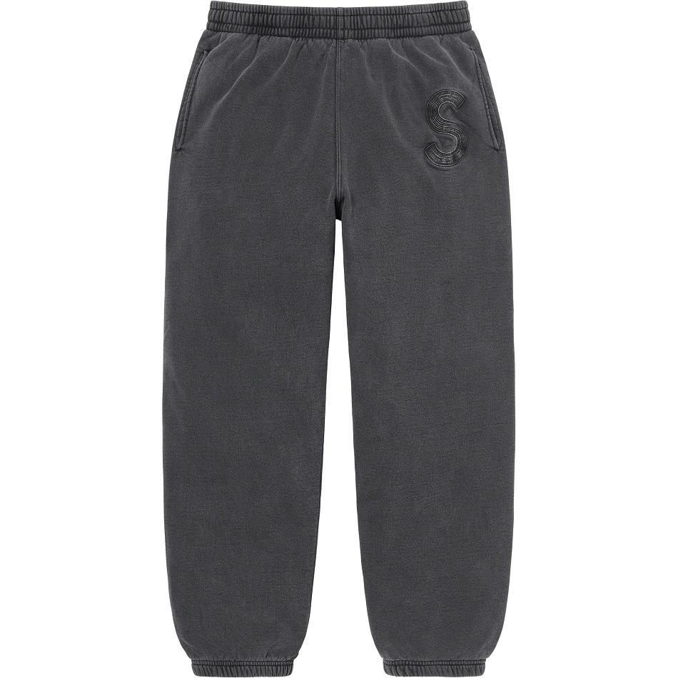 Supreme Overdyed S Logo Sweatpant Nadrág Fekete | HU403QZ