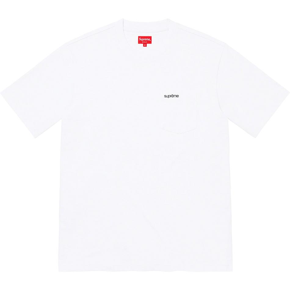 Supreme S/S Pocket Tee Pulóverek Fehér | HU322BC