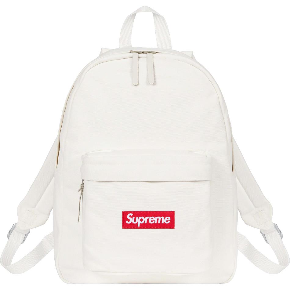 Supreme Vászon Backpack Táska Fehér | HU165VD