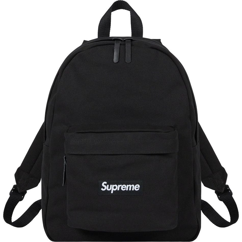 Supreme Vászon Backpack Táska Fekete | HU166BC