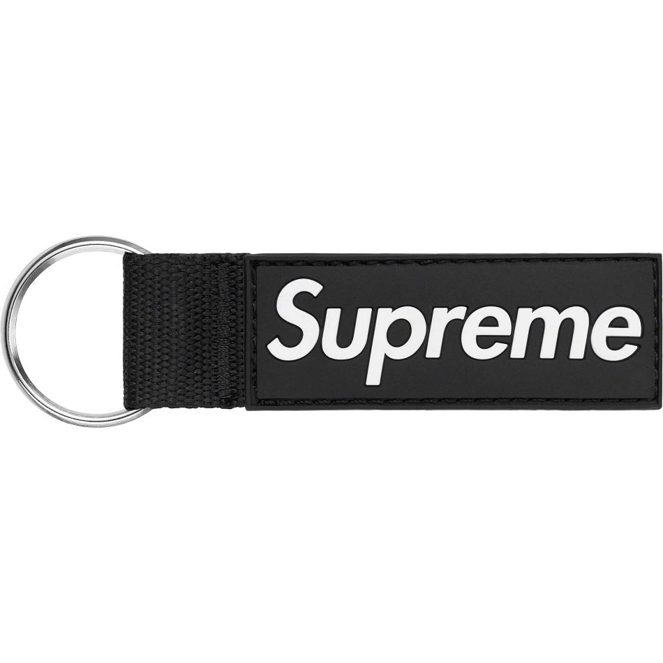 Supreme Webbing Keychain Kiegészítők Fekete | HU182FM