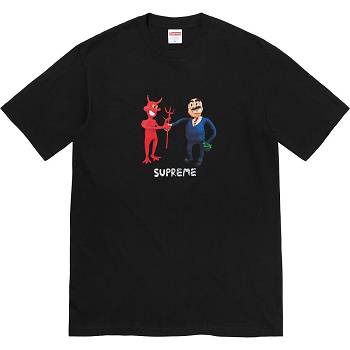 Supreme Business Tee Póló Fekete | HU213LH