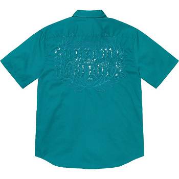 Supreme Croc Patch S/S Munka Ingek Aqua | HU385OR