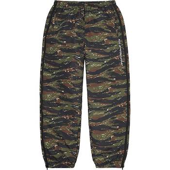 Supreme Full Zip Baggy Warm Up Pant Nadrág Zöld Camo | HU428MA