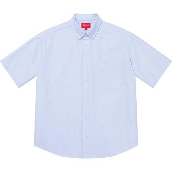 Supreme Loose Fit S/S Oxford Ingek Fehér Kék | HU381TV