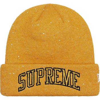 Supreme New Era® Metallic Arc Beanie Kalap Arany | HU147TV