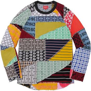 Supreme Patchwork Jacquard L/S Top Pulóverek Színes | HU324MA