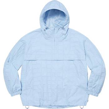 Supreme Repeat Stitch Anorak Kabát Kék | HU441DN