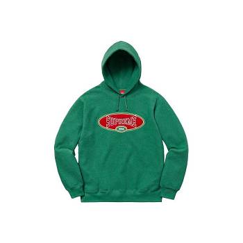 Supreme Reverse Fleece Csuklyás Pulóverek Zöld | HU260FM