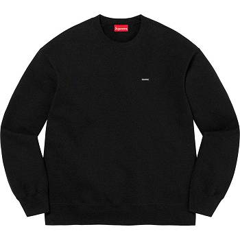 Supreme Small Box Crewneck Pulóverek Fekete | HU286FM