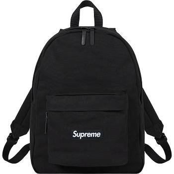 Supreme Vászon Backpack Táska Fekete | HU166BC